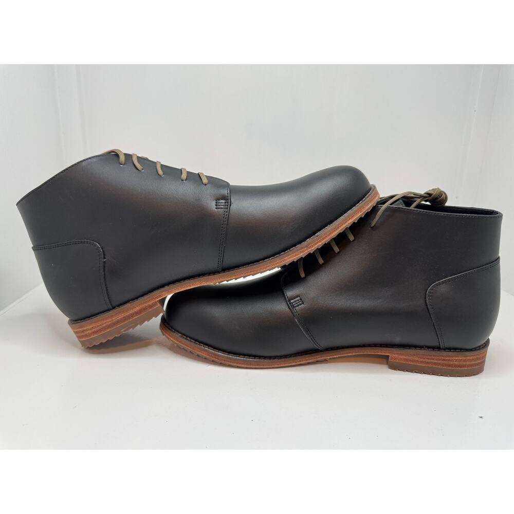 Nisolo Everyday Chukka Boots Black Leather Men’s Size 9 Lace-Up - NEW